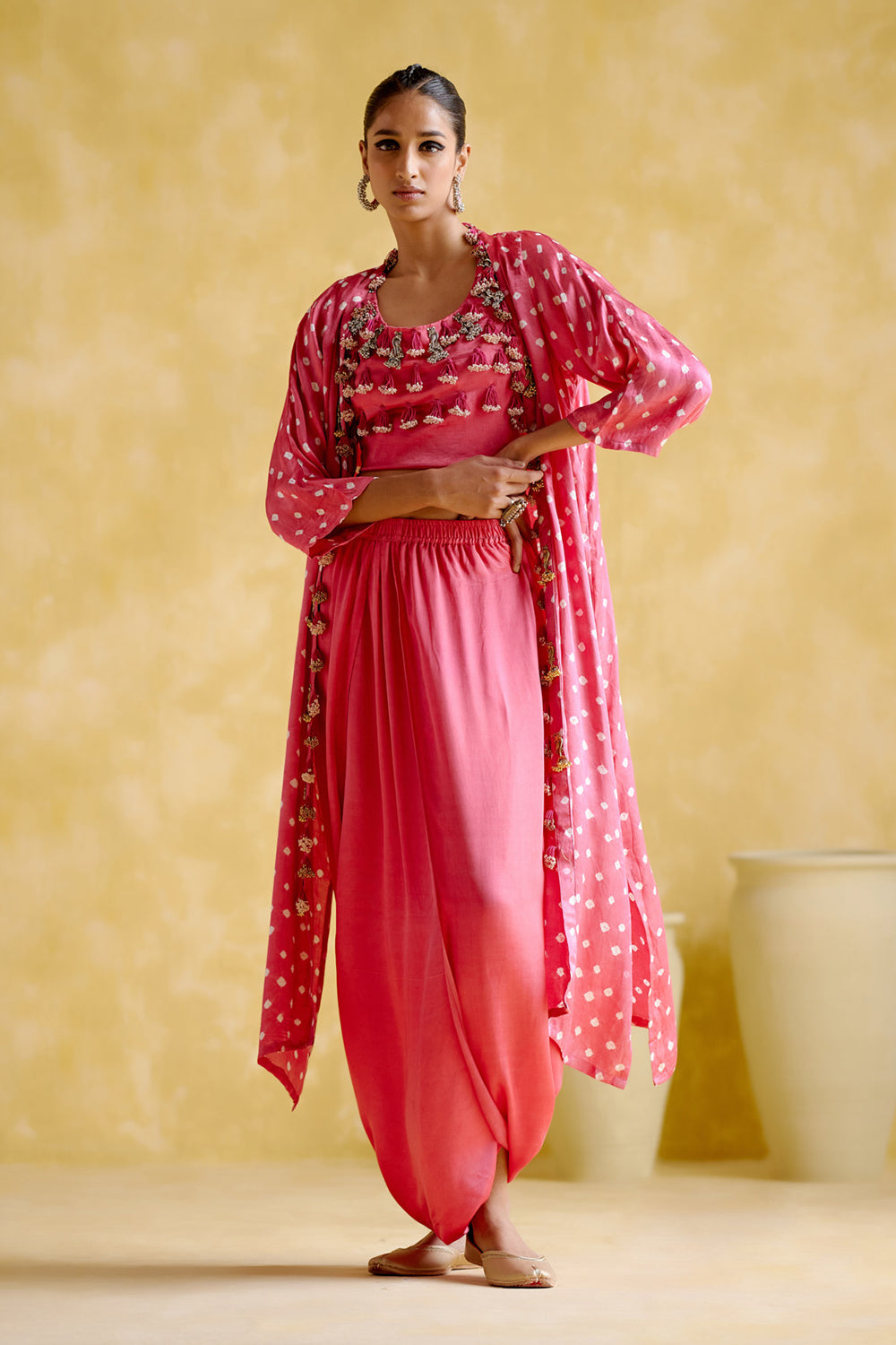 Malini Pink Bandhini
