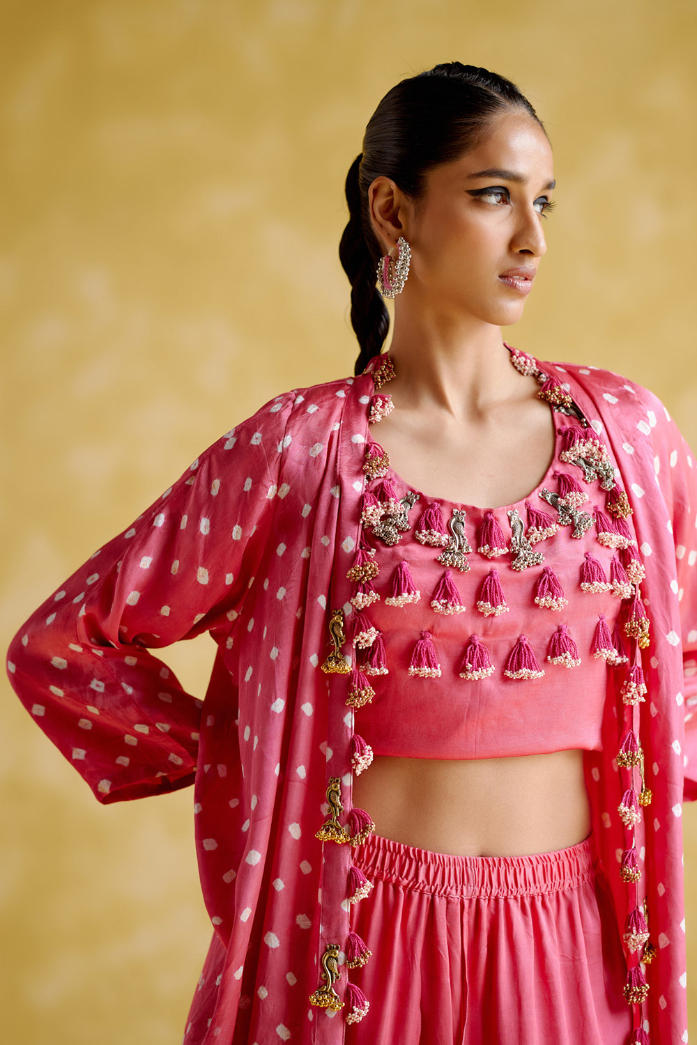 Malini Pink Bandhini