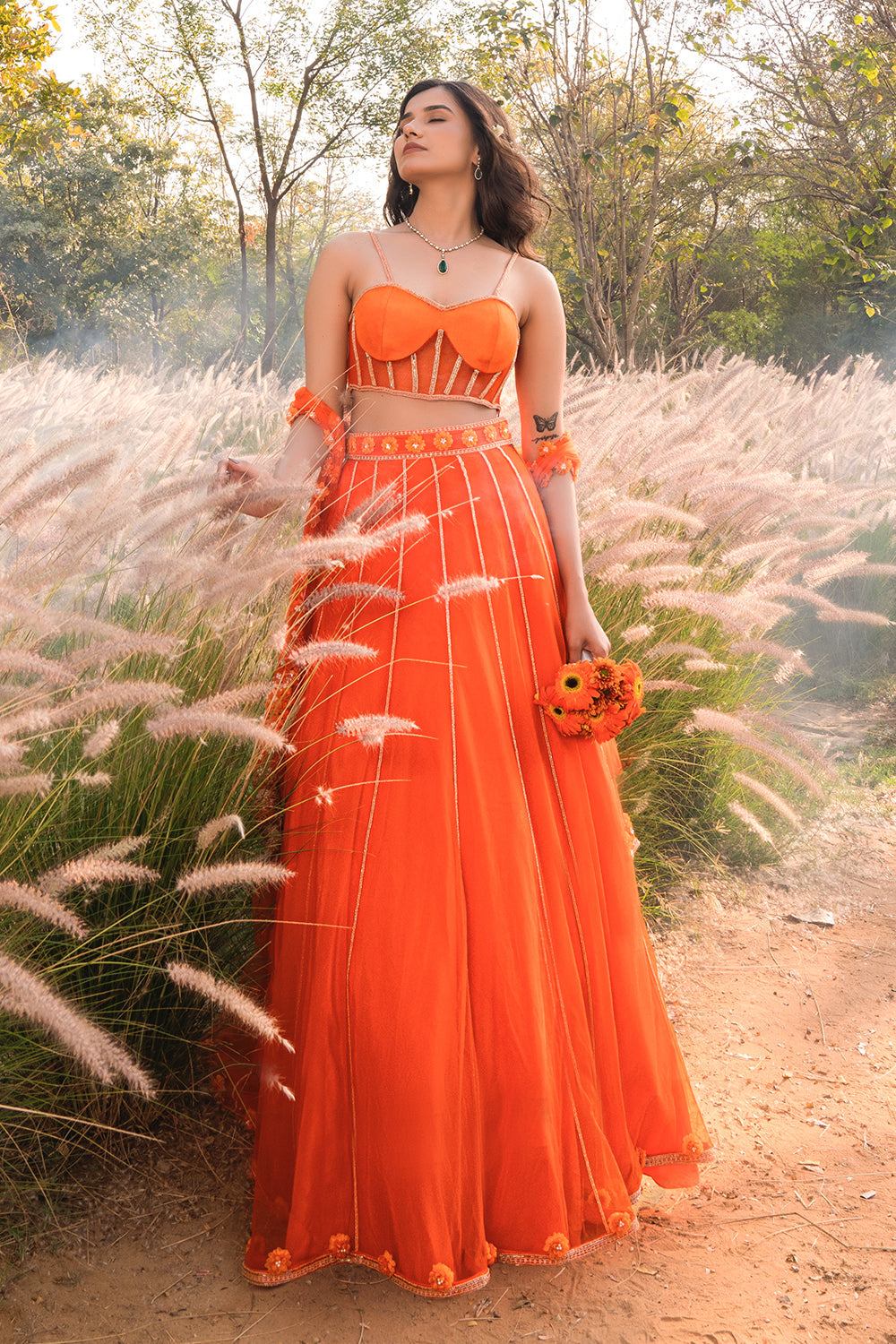 Marigold Muse Lehenga