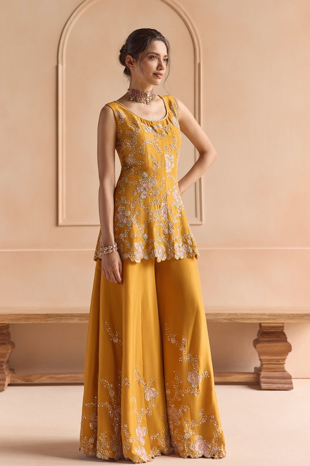 Marigold Sharara Set