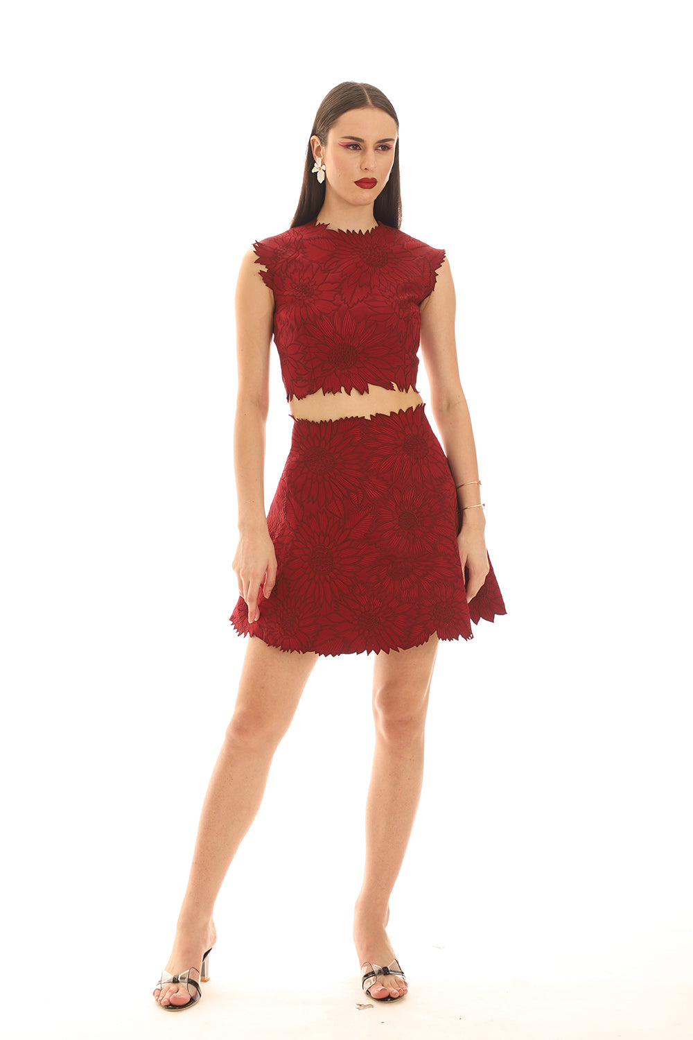 Maroon Skirt Sets