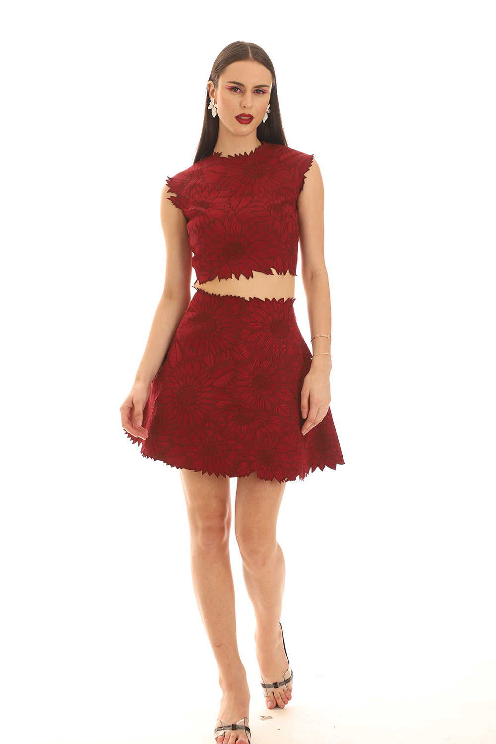 Maroon Skirt Sets