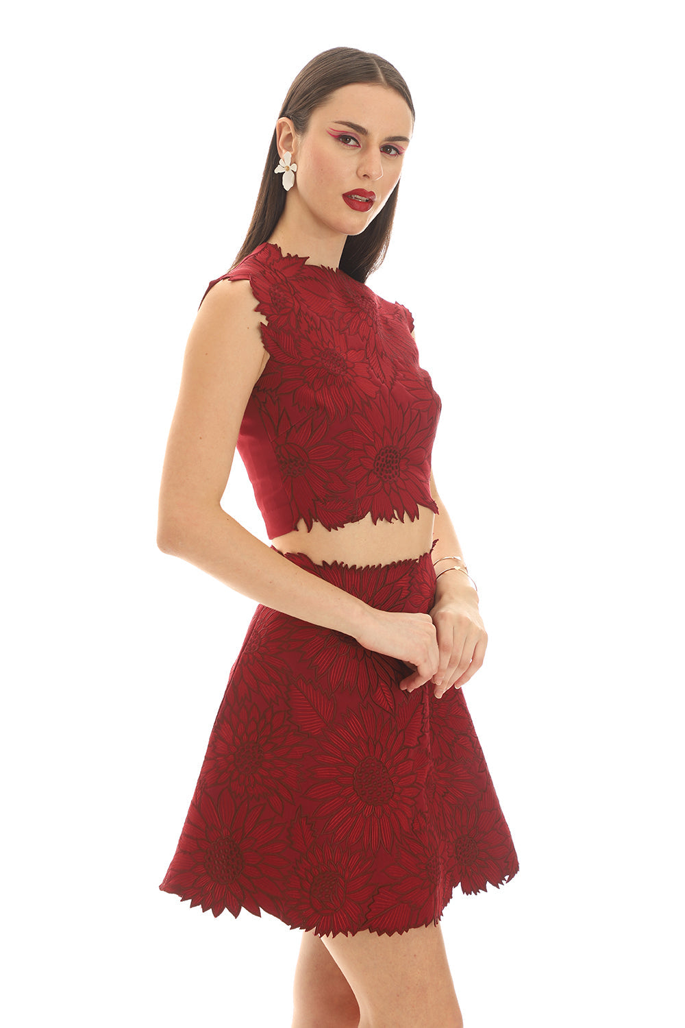Maroon Skirt Sets