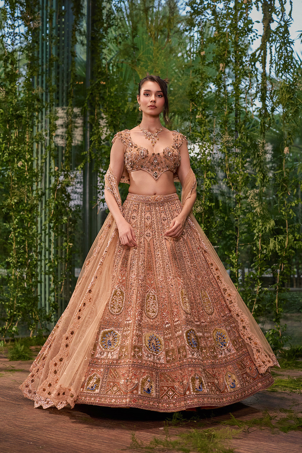 Mayur Mukut- The Crowned Peacock Lehenga