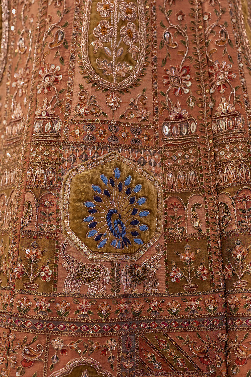 Mayur Mukut- The Crowned Peacock Lehenga