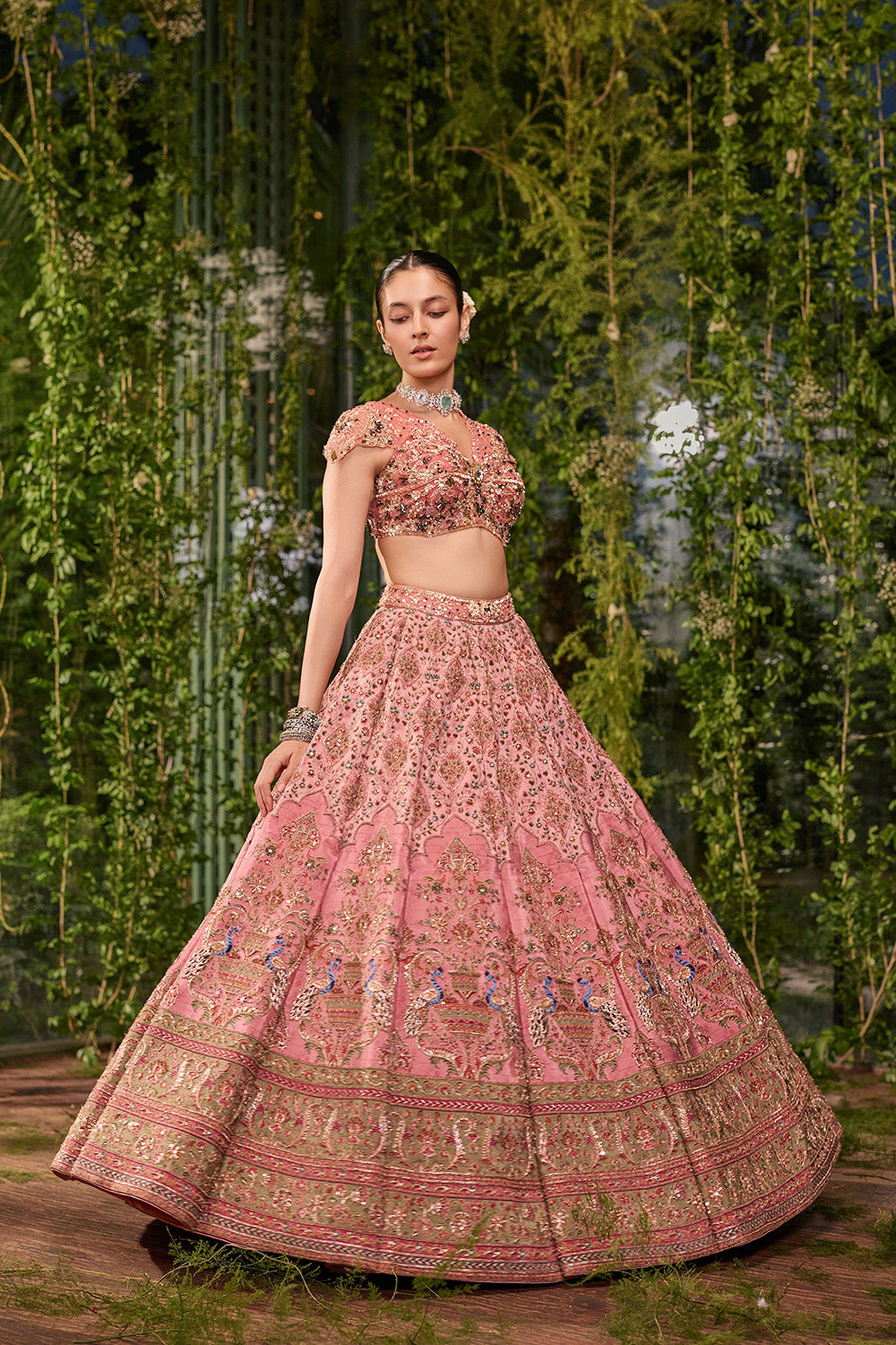 Mayurvan- The Enchanted Garden Lehenga