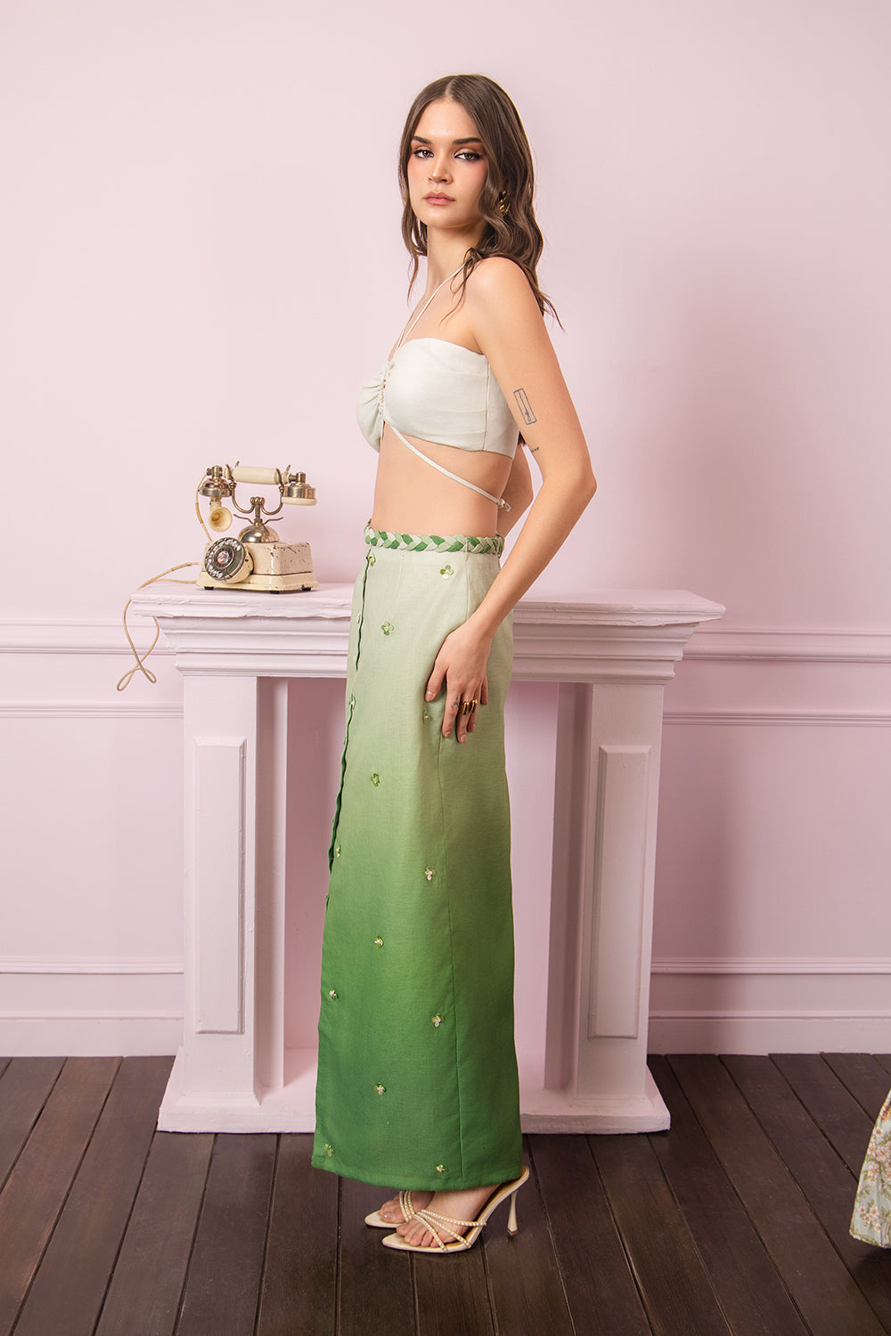 Meadow Mist Skirt and top set