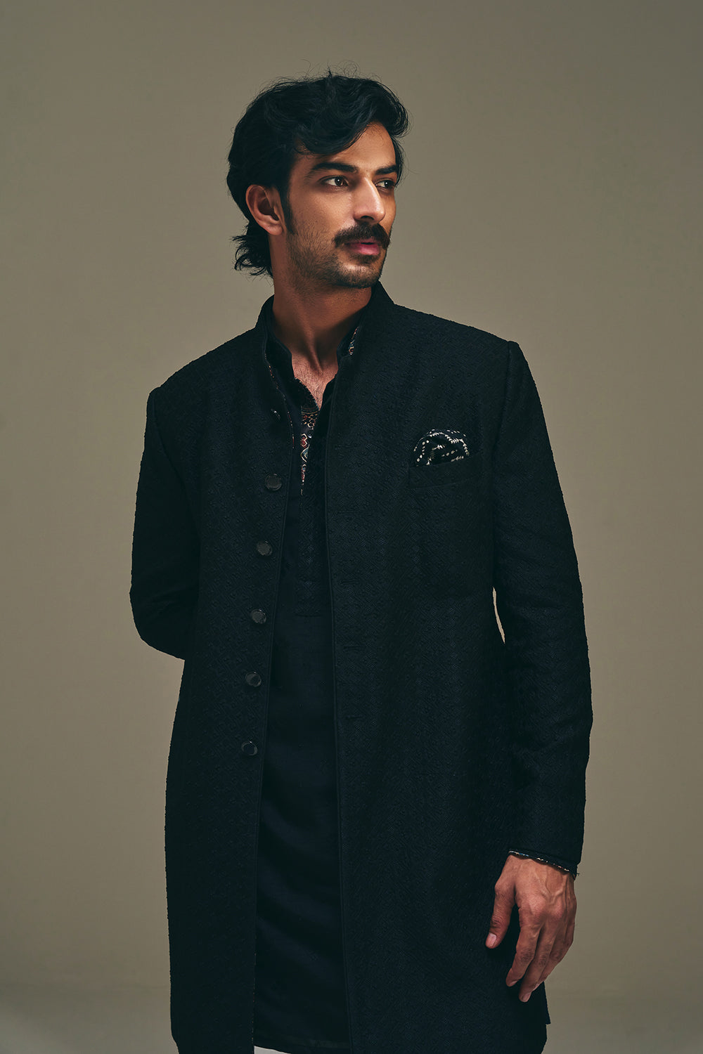 Meander Achkan Set