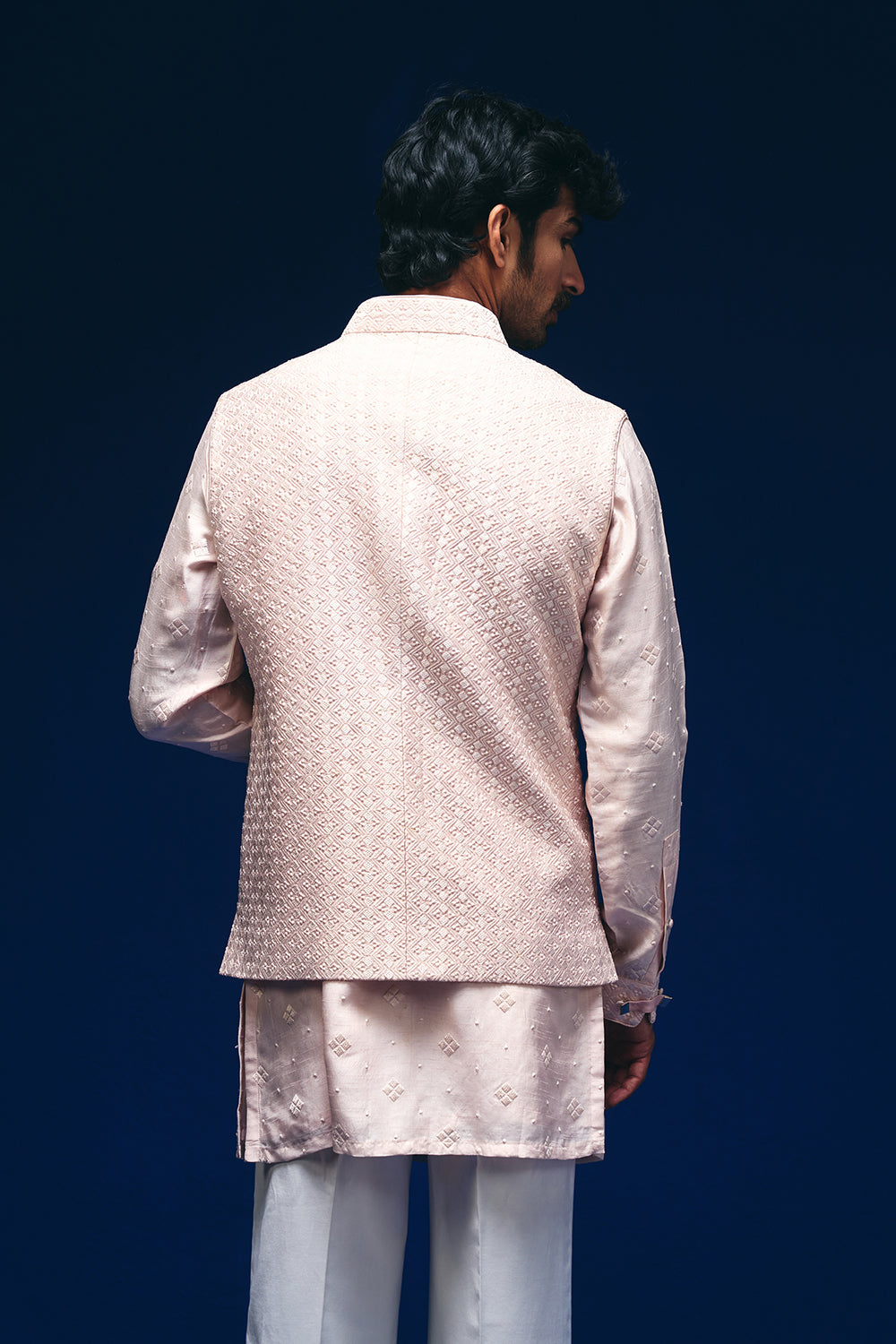 Meander Nehru Jacket Set