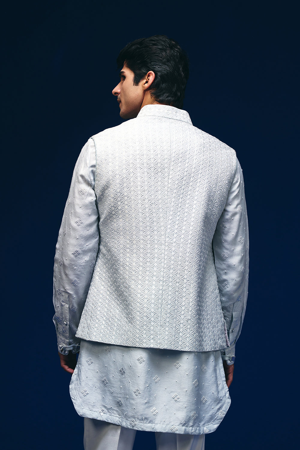 Meander Nehru Jacket Set