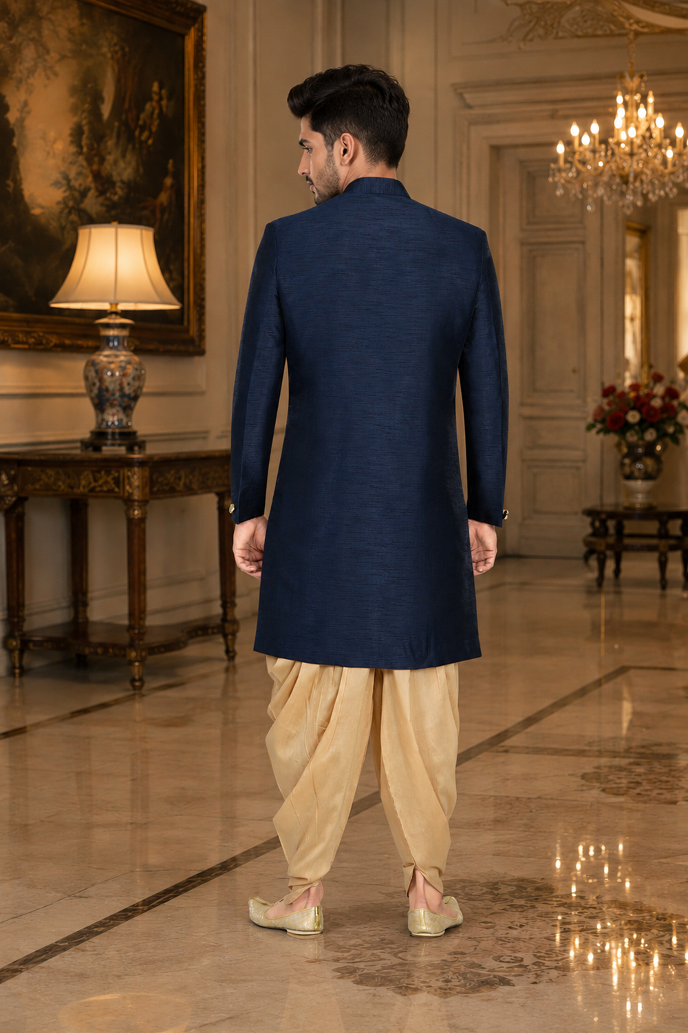 Men's Blue Indo-Western