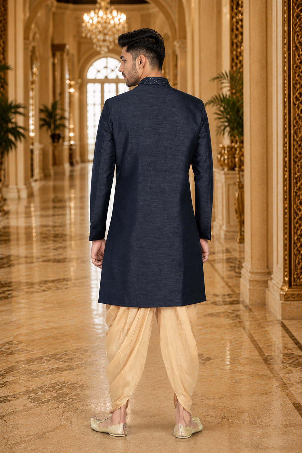 Men's Blue Indo-Western
