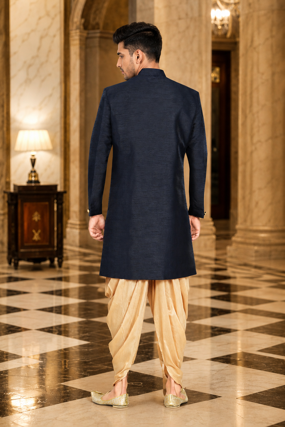 Men's Blue Indo-Western