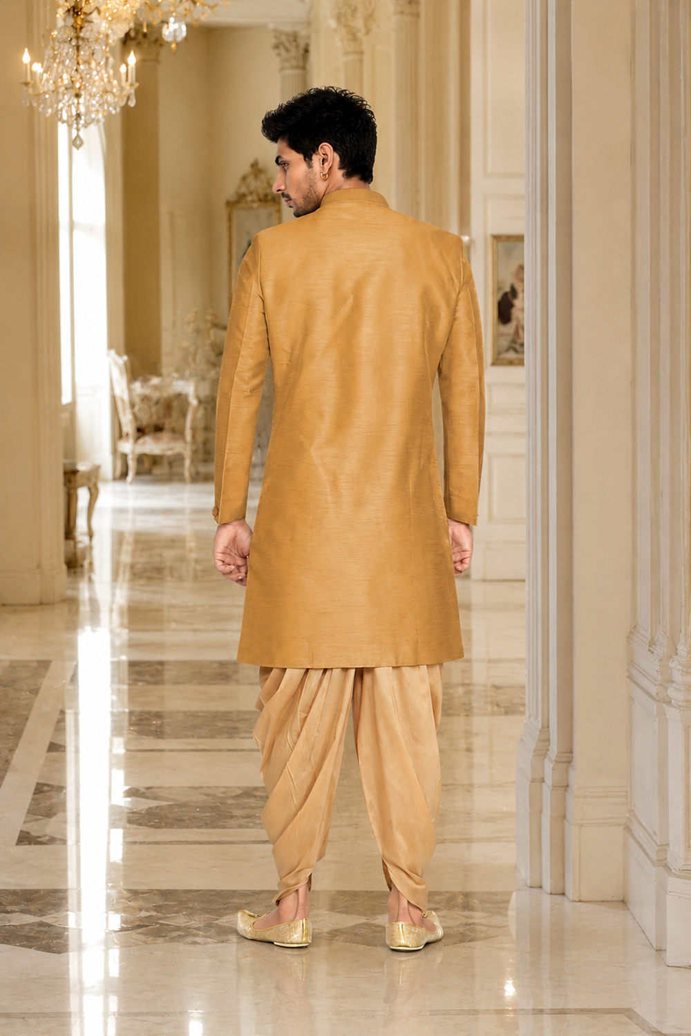 Men's Gold Indo-Western