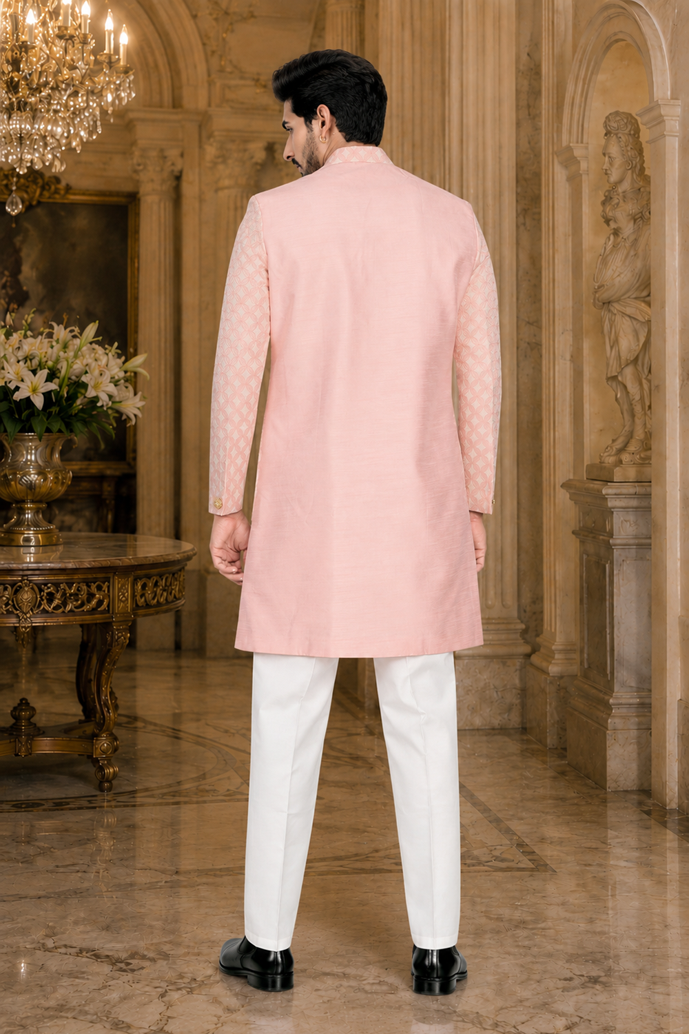 Men's Pink Indo-Western
