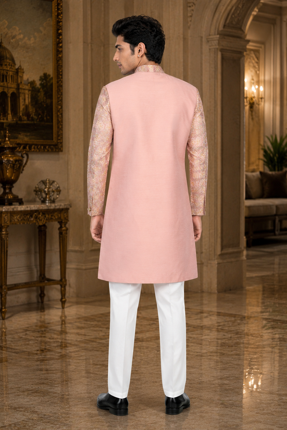 Men's Pink Indo-Western