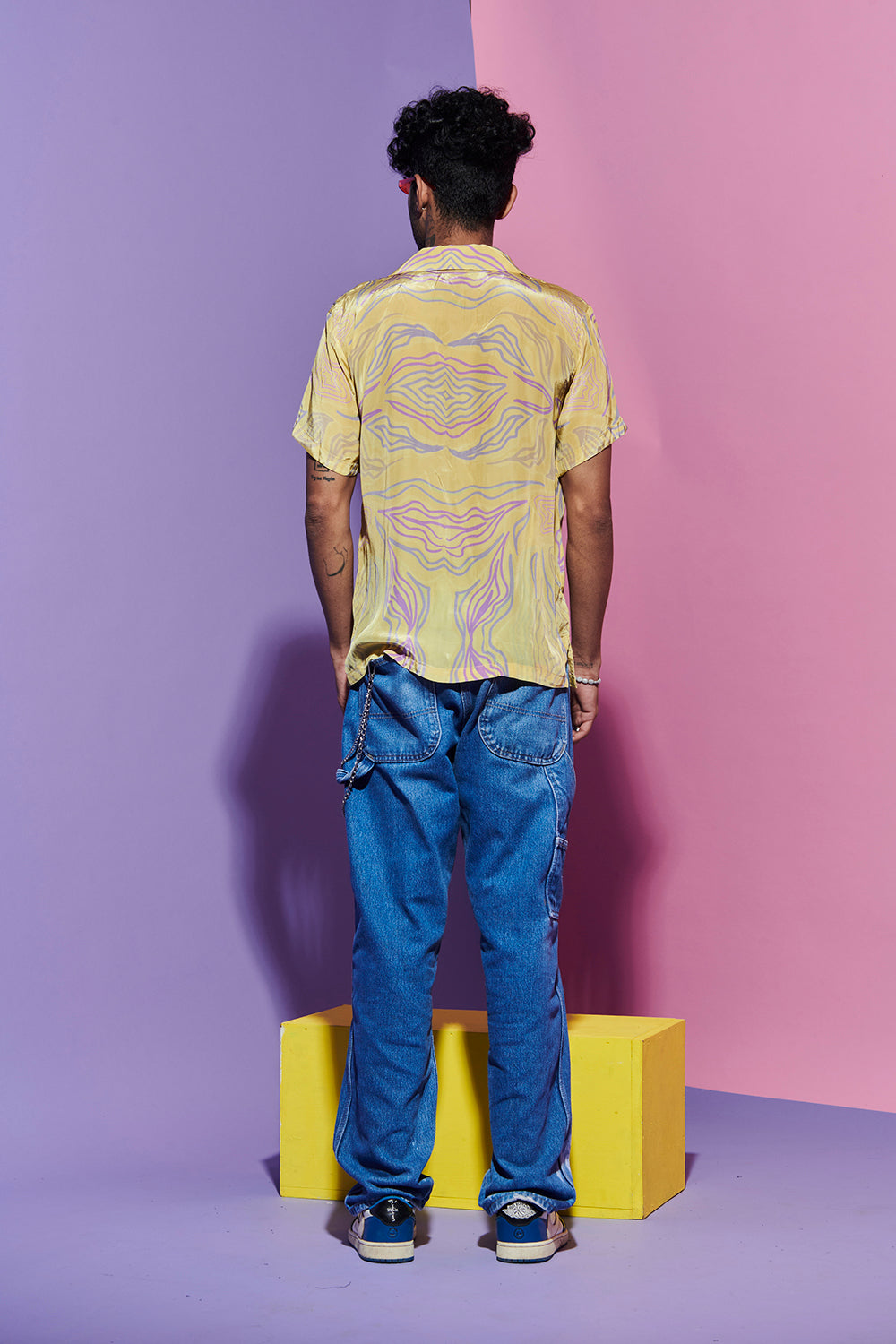 Men's Shirt in Amoeba Print