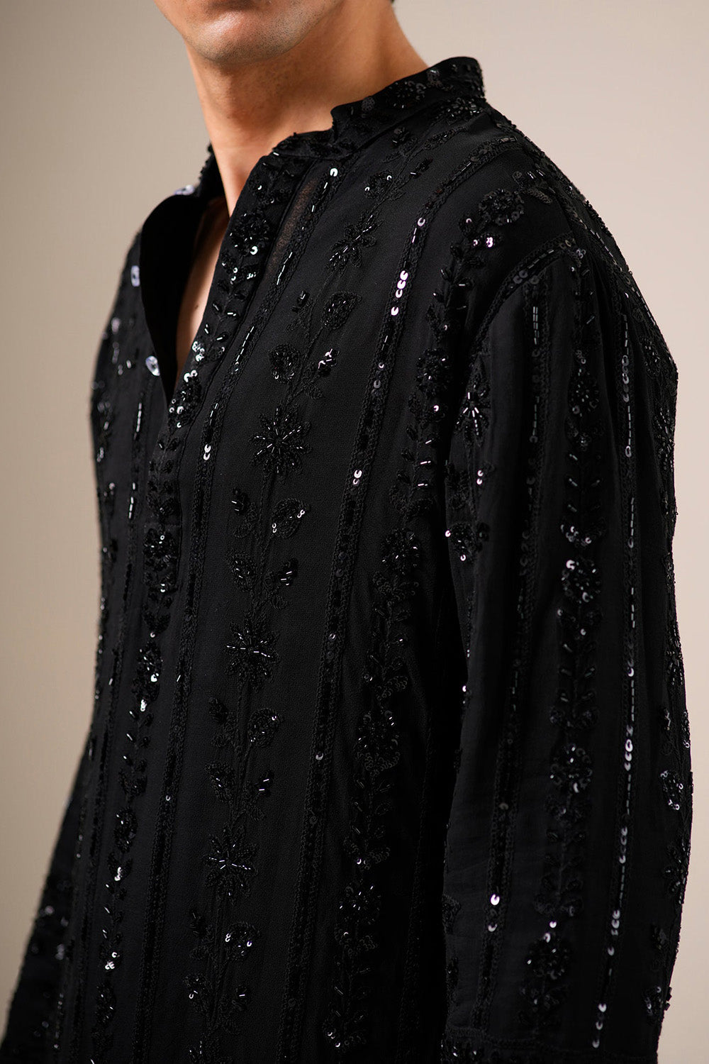 Midnight Black Patiyala Set