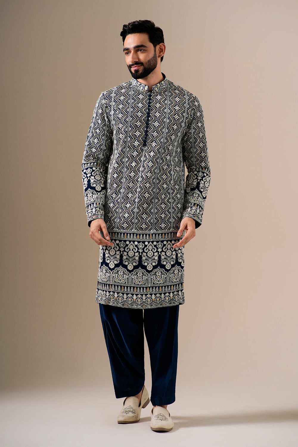 Midnight Motif Patiyala Set