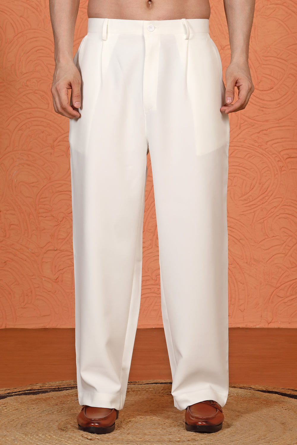 Mihir Embroidered Kurta  with Loose Fit Back Elastic Parallel Pants