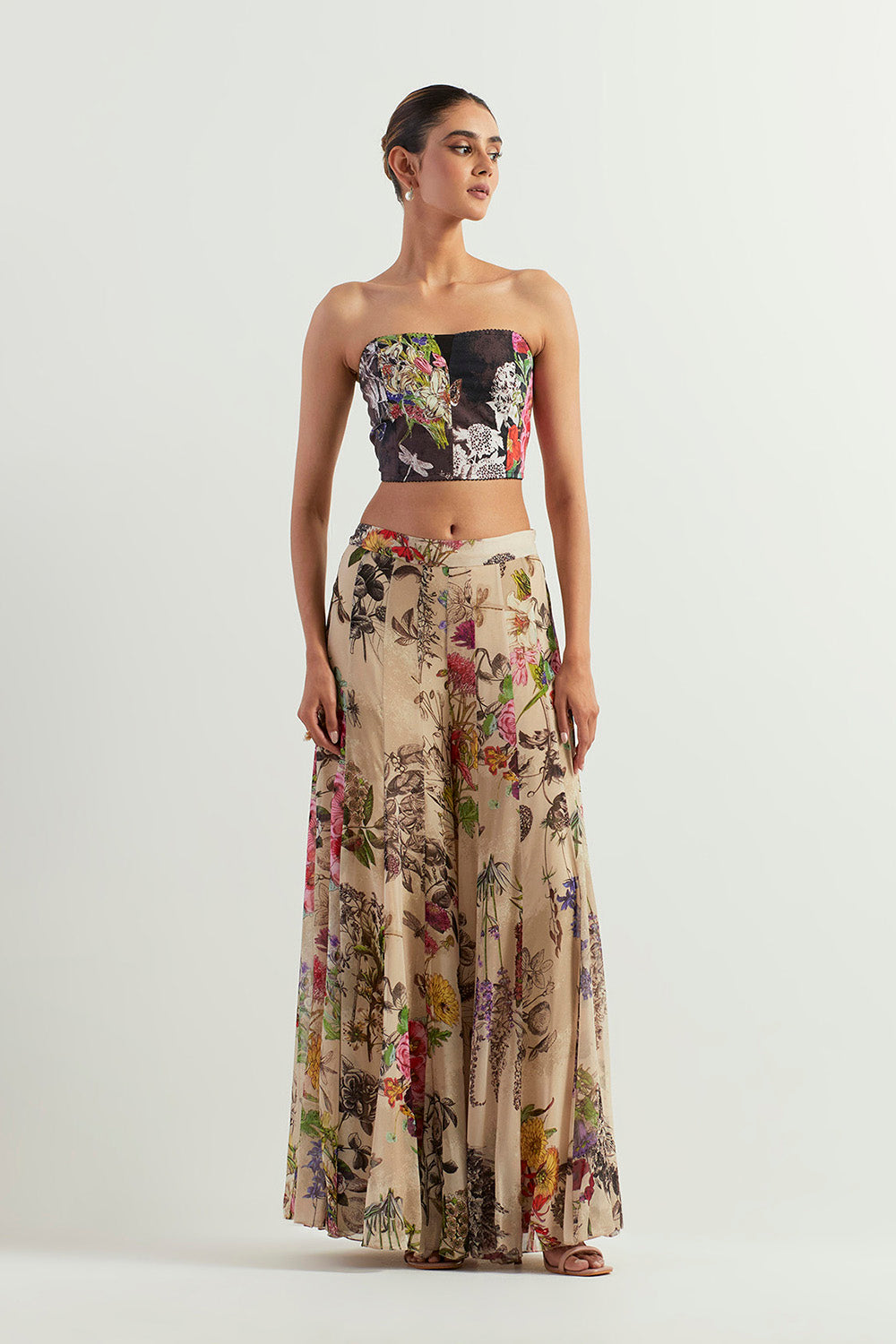 Multi Colour Cape With Inner And Skirt
