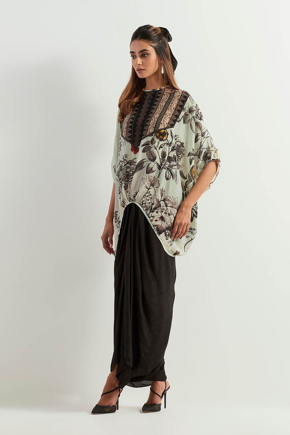 Multi Colour Cape With Skirt