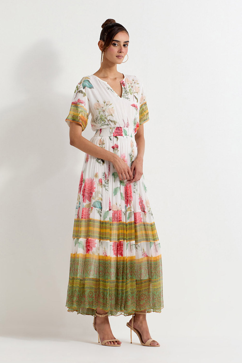 Multi Colour Chiffon Dress
