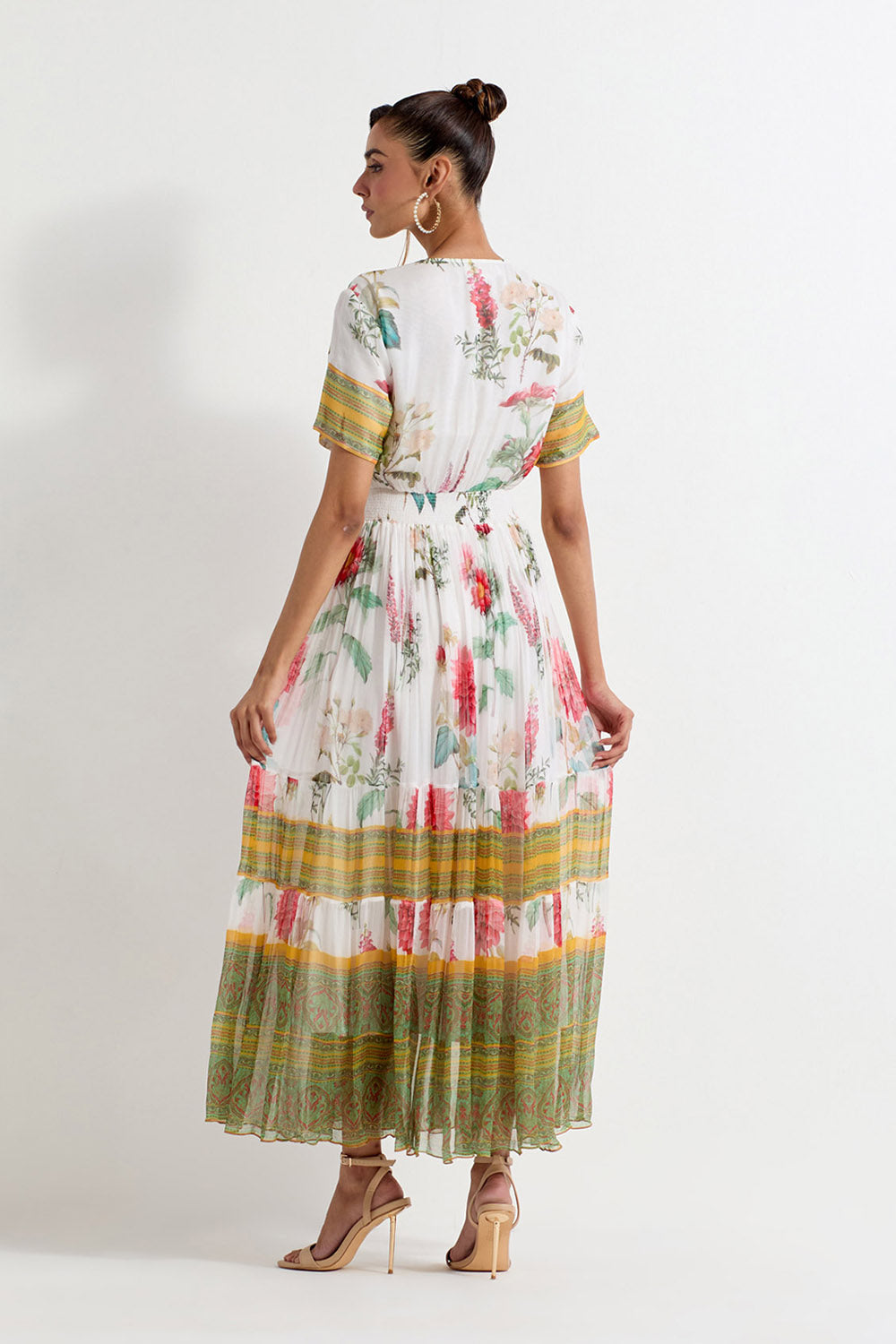 Multi Colour Chiffon Dress