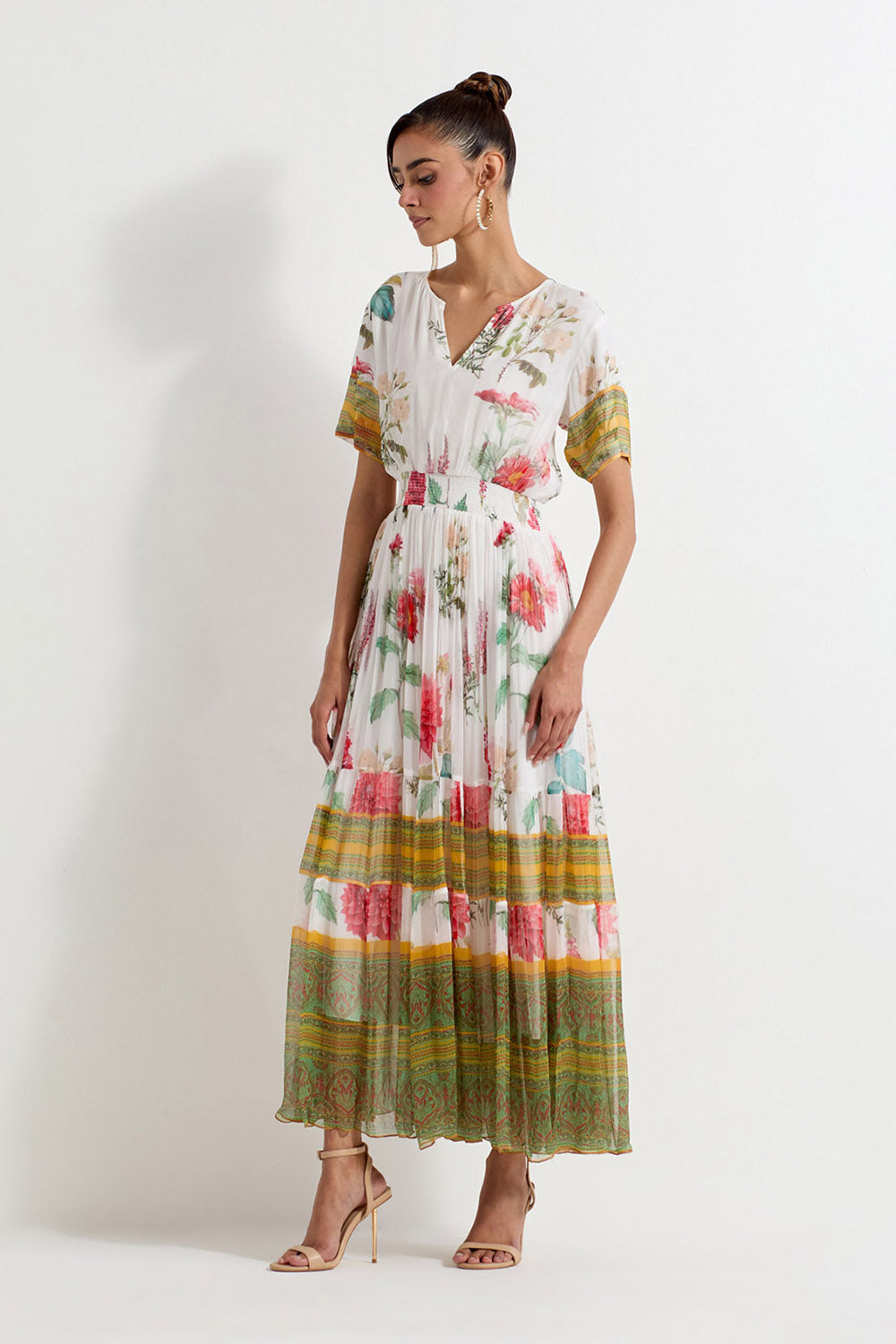 Multi Colour Chiffon Dress