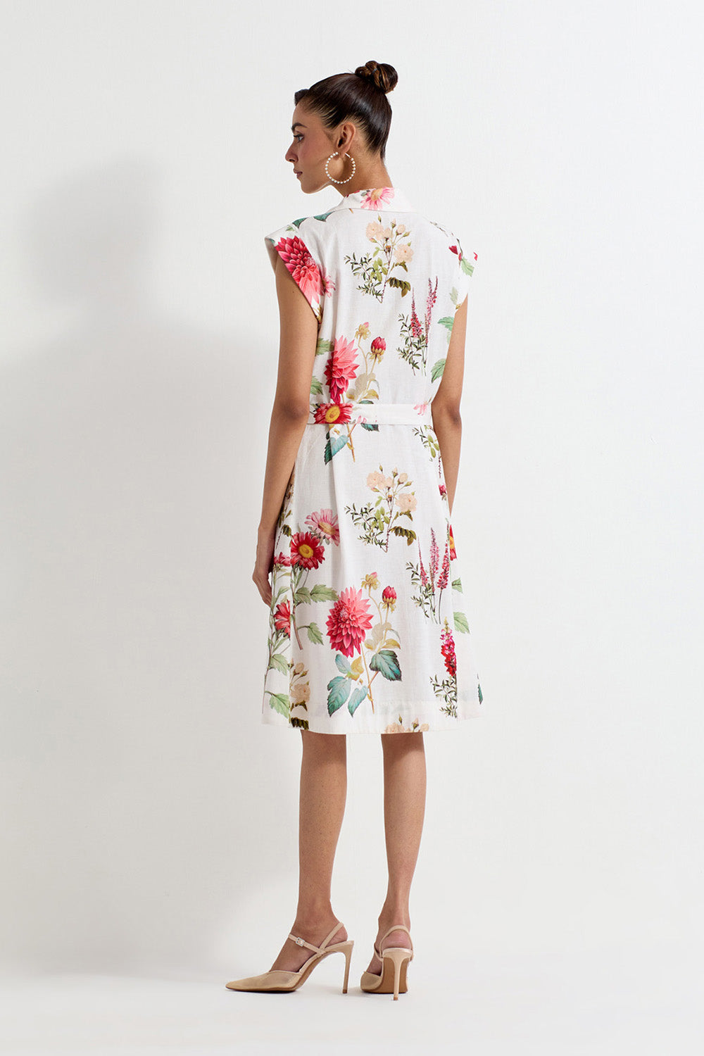Multi Colour Cotton Linen Dress