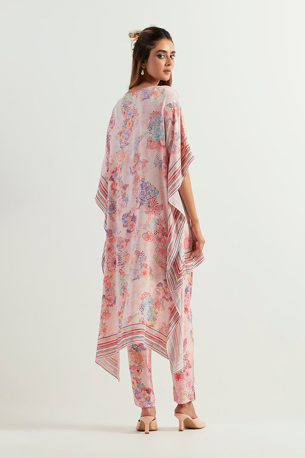 Multi Colour High Low With Pants