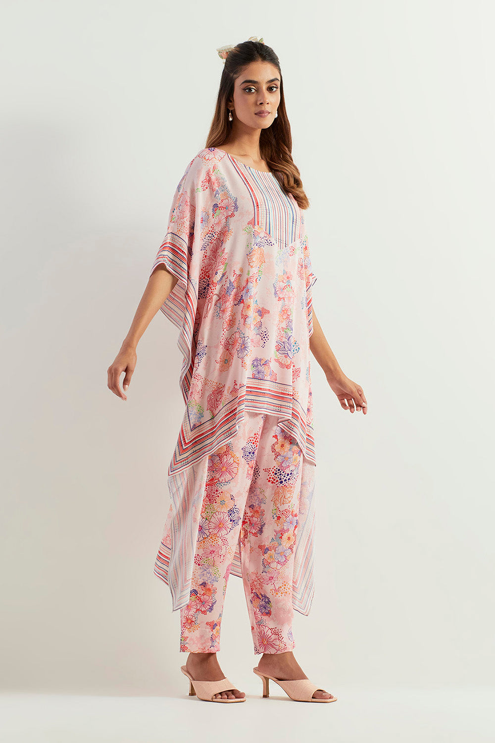 Multi Colour High Low With Pants