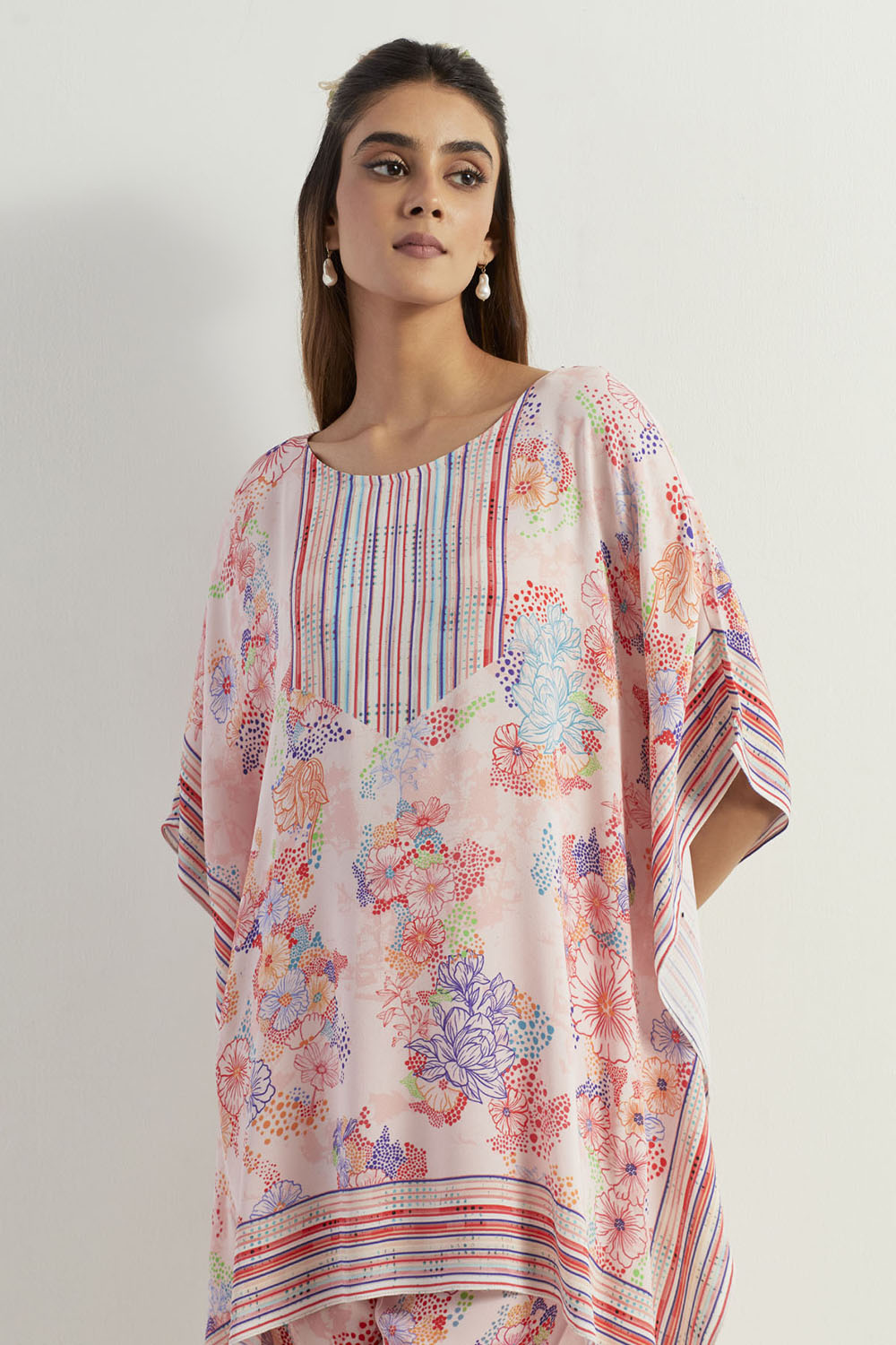 Multi Colour High Low With Pants