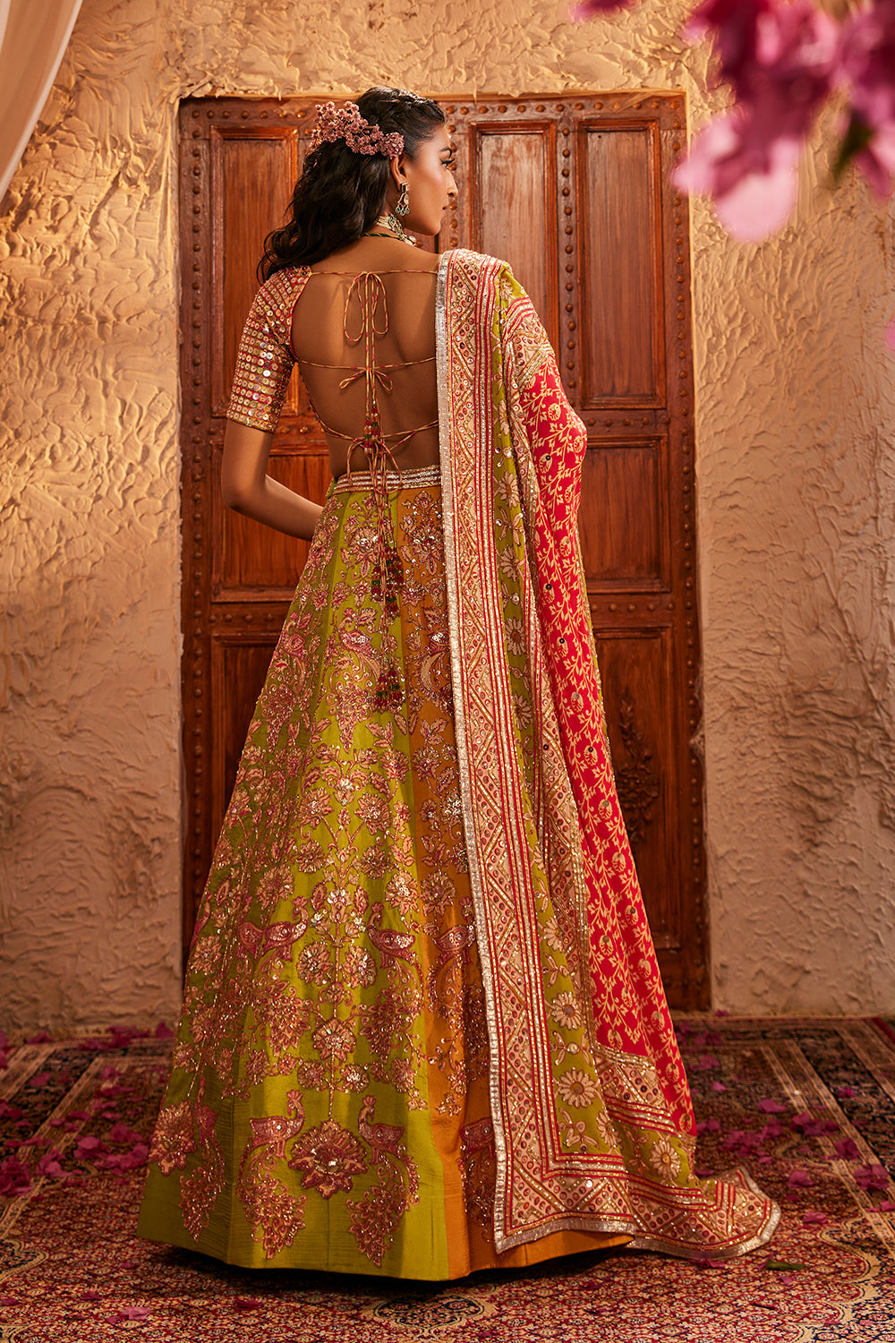 Multi Colour Lehenga Set