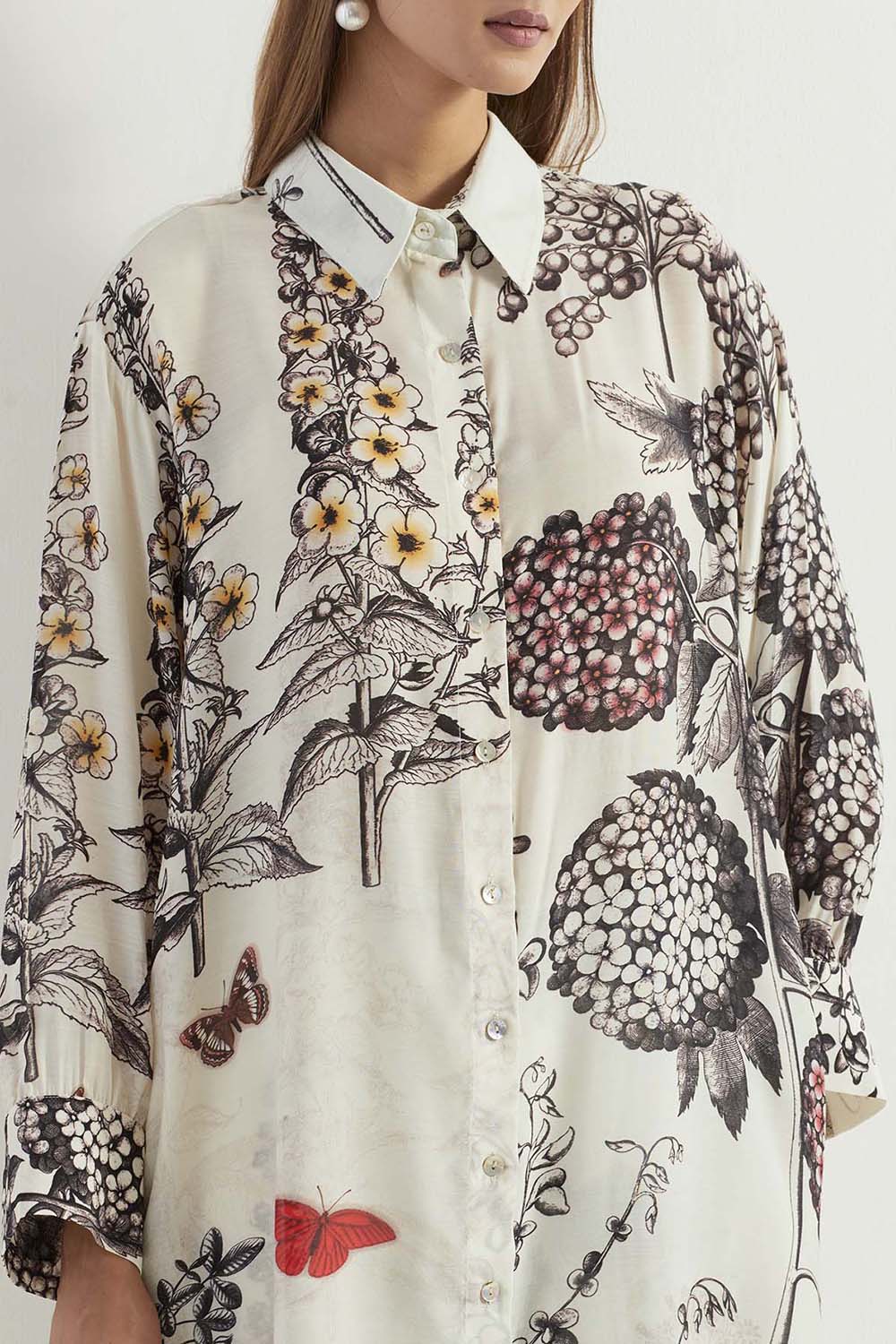 Multi Colour Long Shirt With Pants