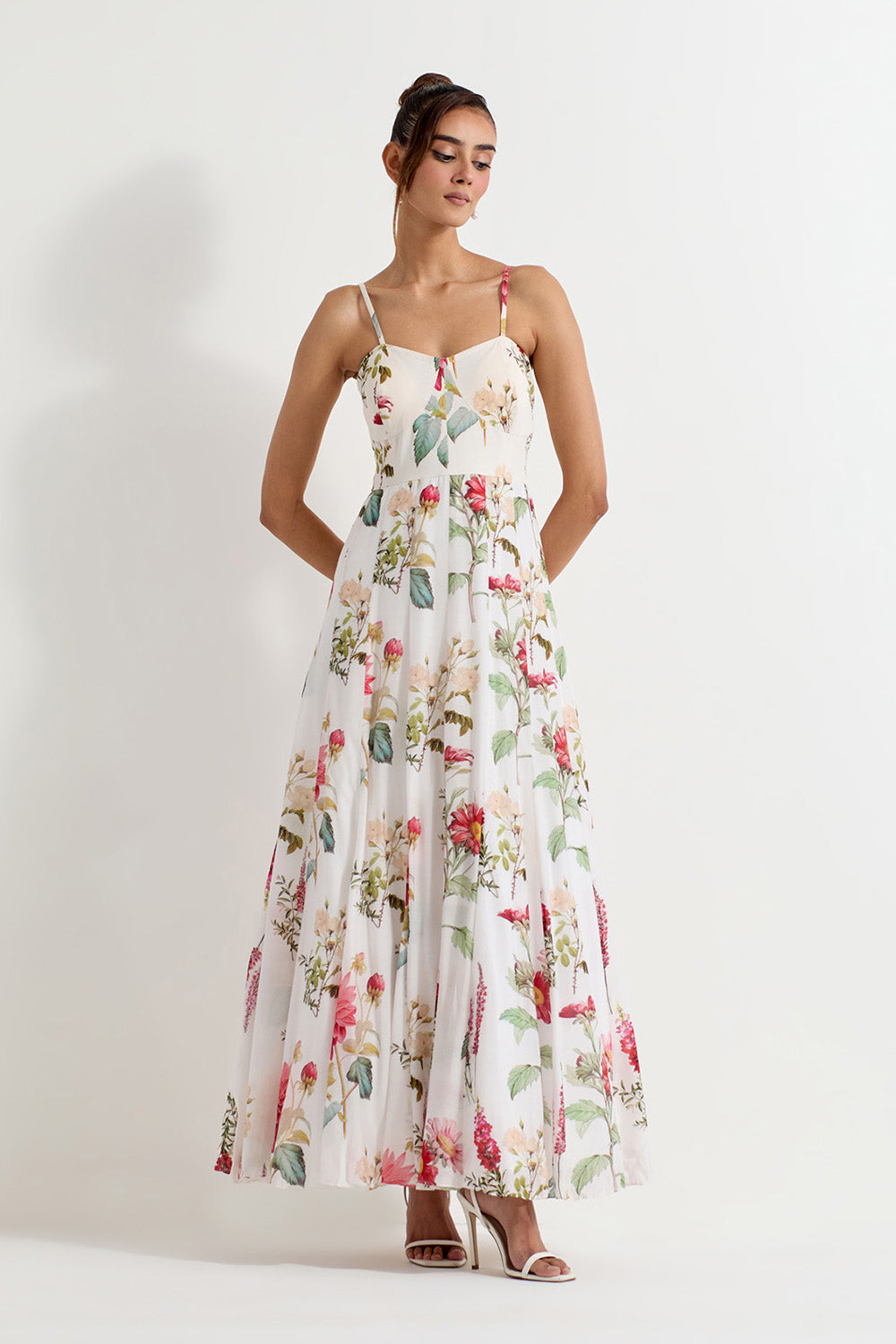 Multi Colour Modal Silk Dress