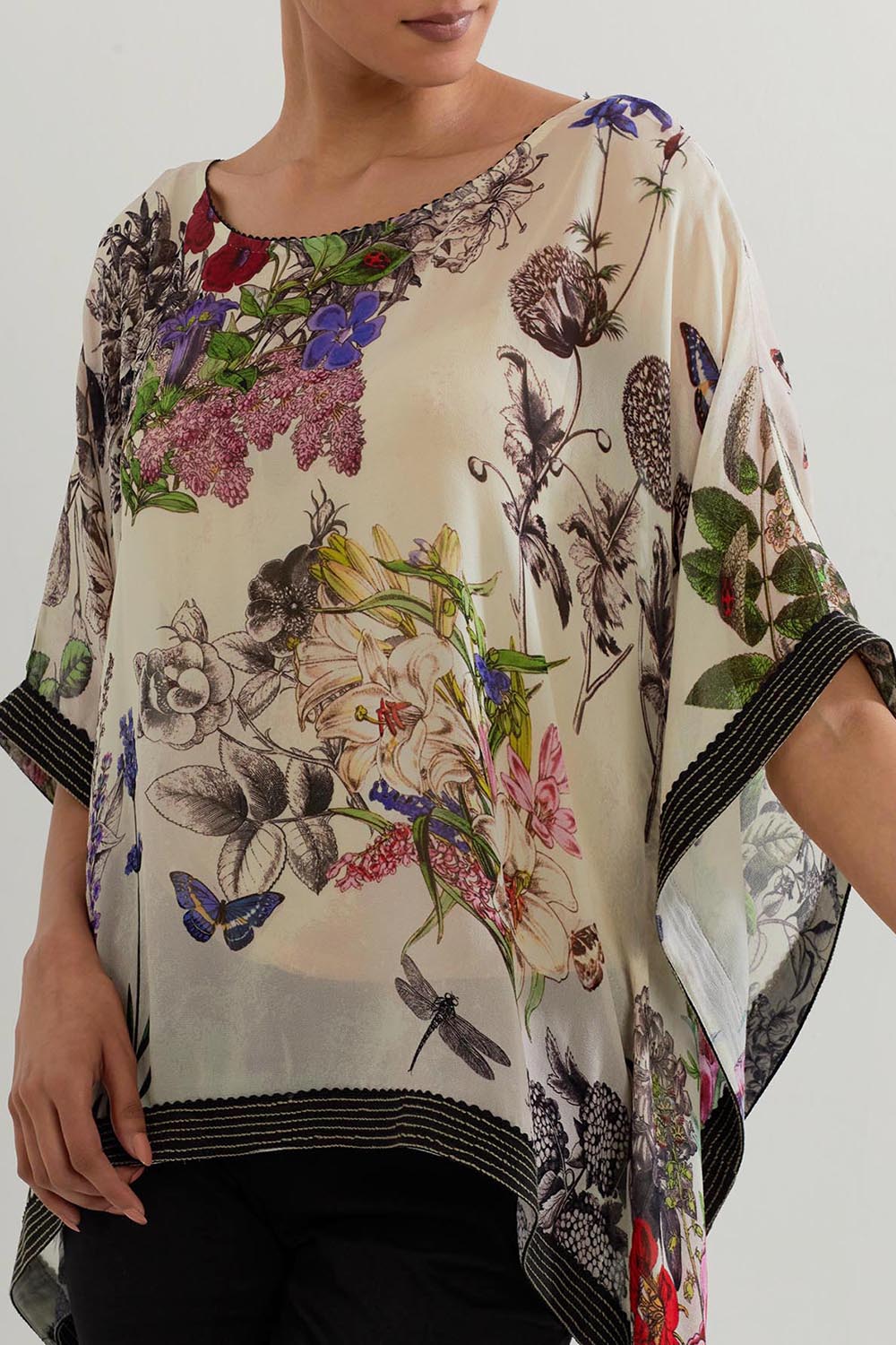 Multi Colour Poncho With Pant