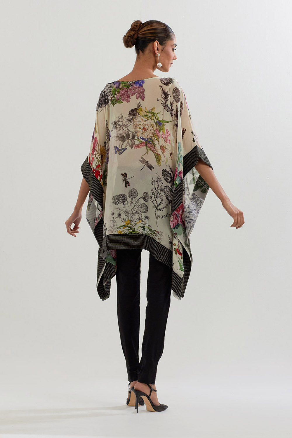 Multi Colour Poncho With Pant