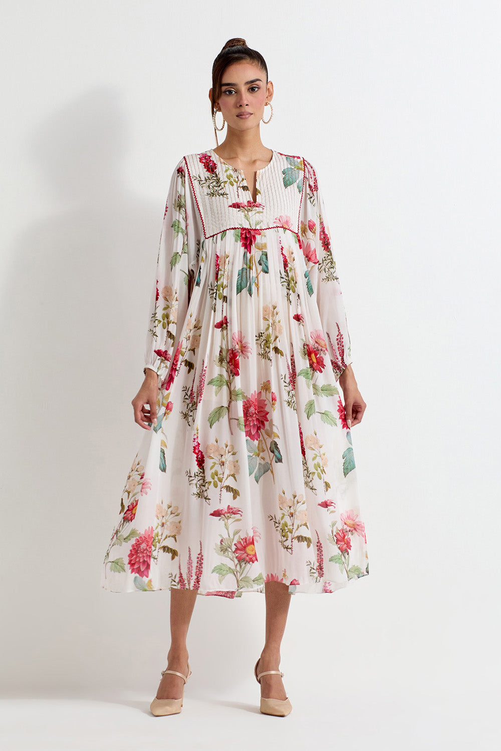 Multi Colour Printed Crepe Dress