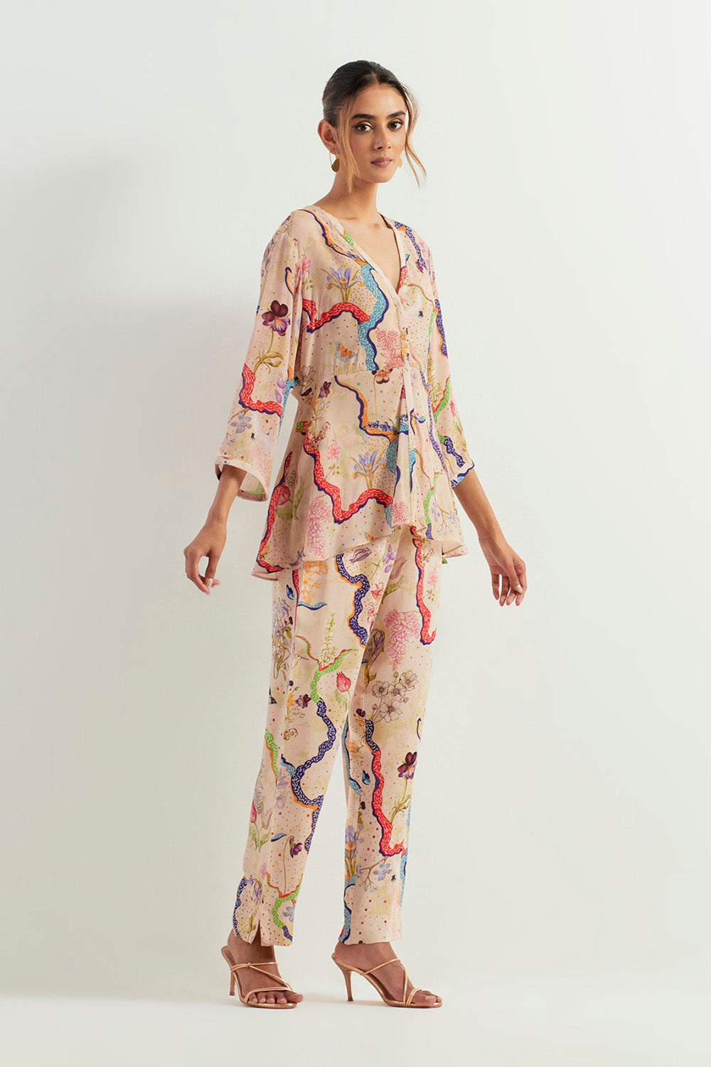 Multi Colour Top With Pants