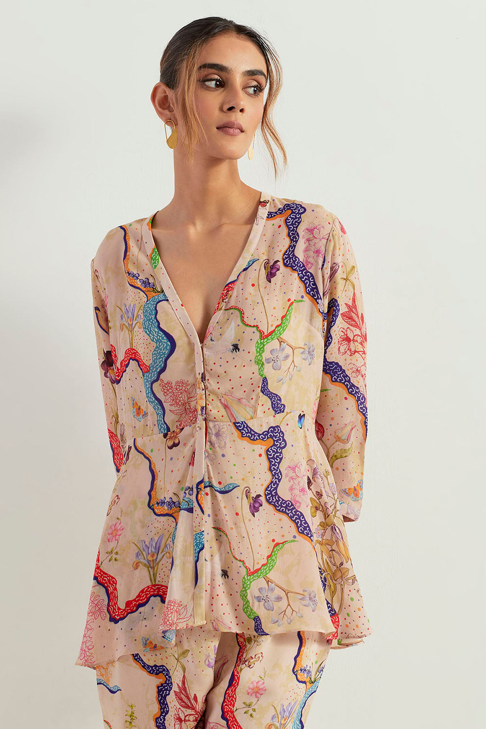 Multi Colour Top With Pants