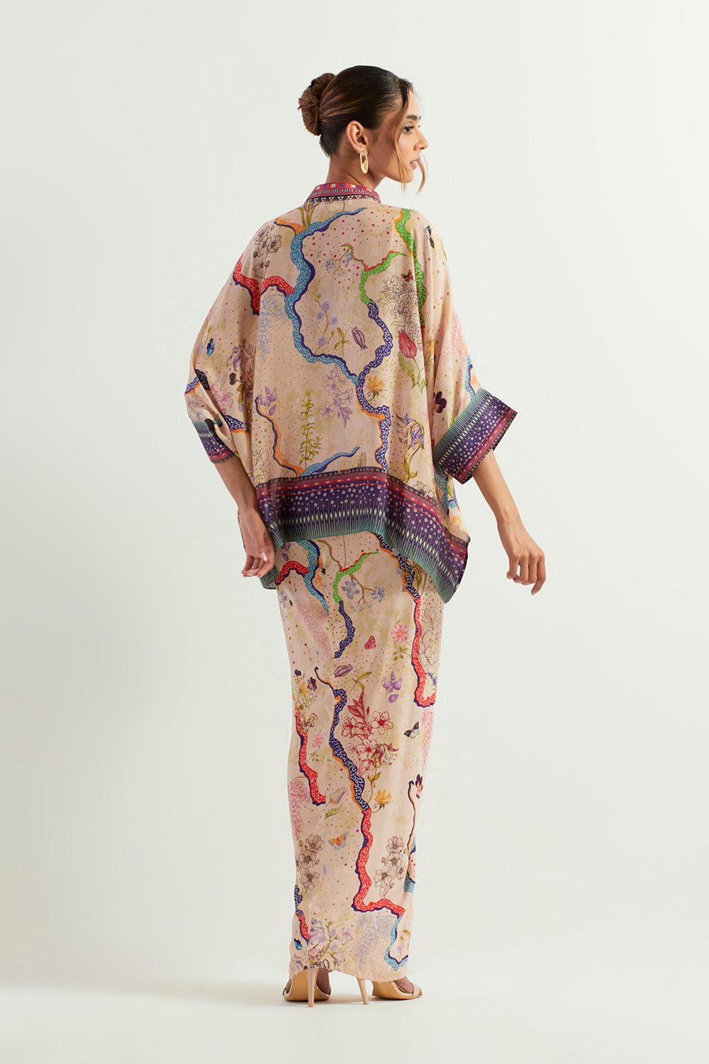 Multi Colour Top  With Skirt
