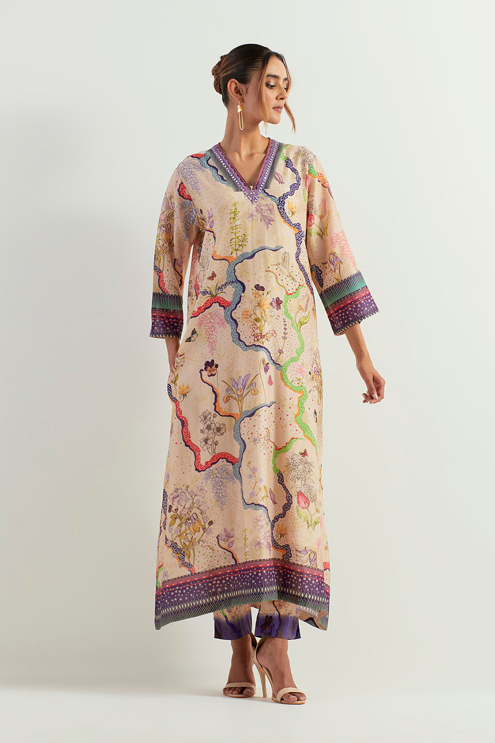 Multi Colour Tunic With Pants