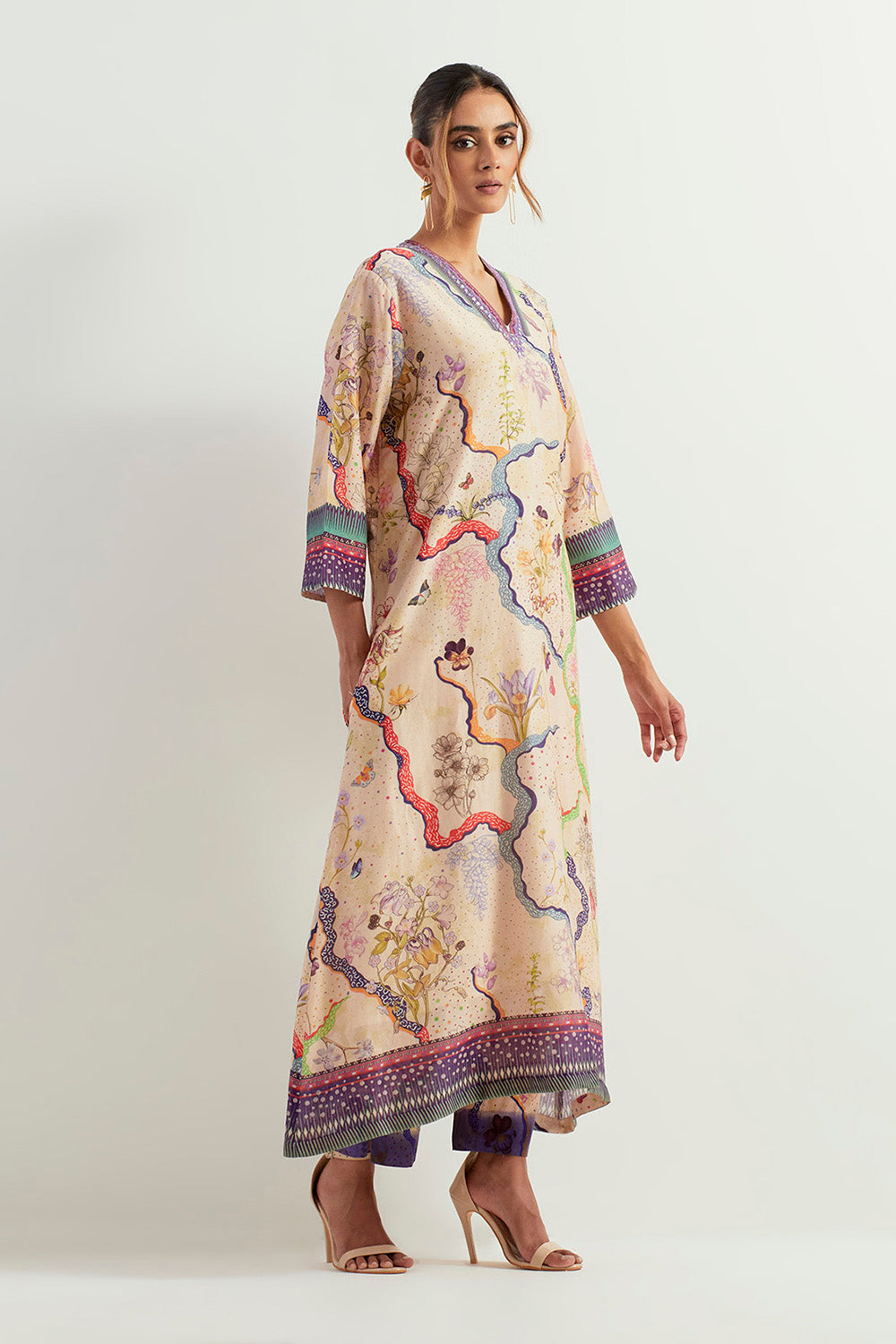 Multi Colour Tunic With Pants