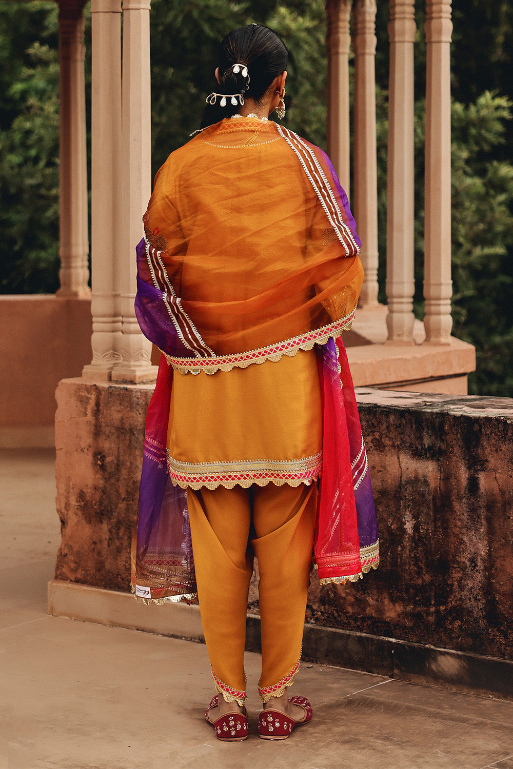 Mustard Mehfil Dhoti Set