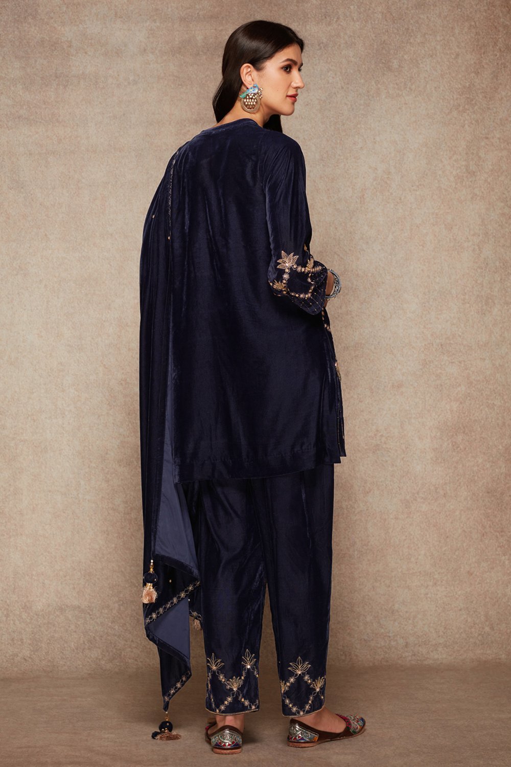 Navy Kurta Set - RTS