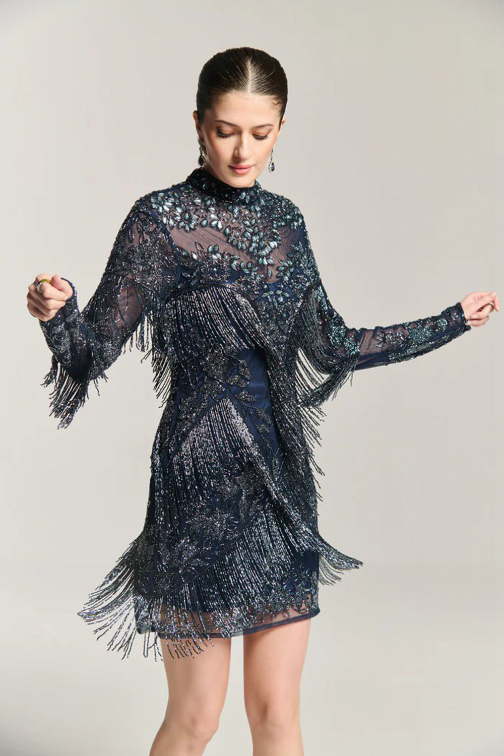 Navy Luxe Dress