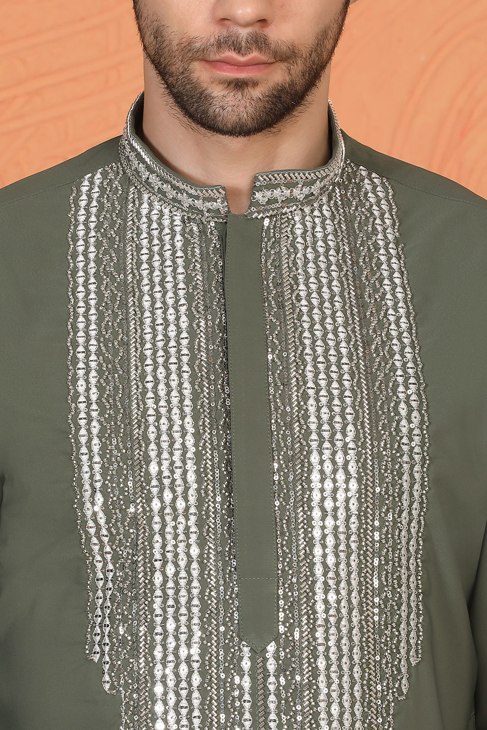 Nawaaz  Embroidered Kurta with Loose Fit Parallel Matching  Pants