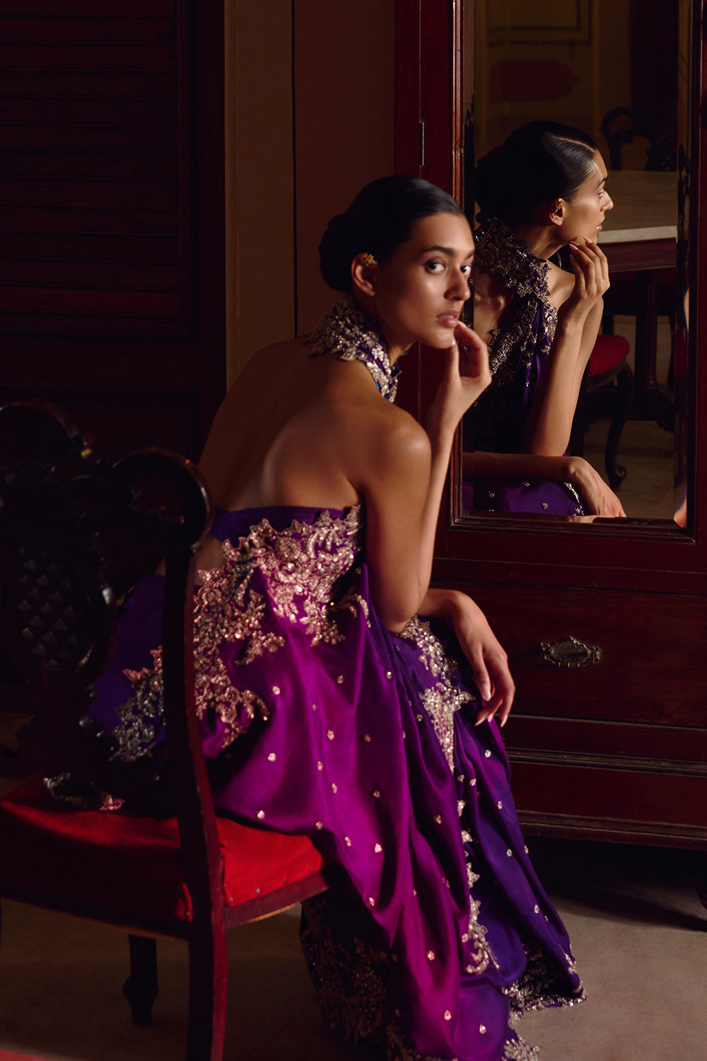 New Athena Zardozi Saree Set