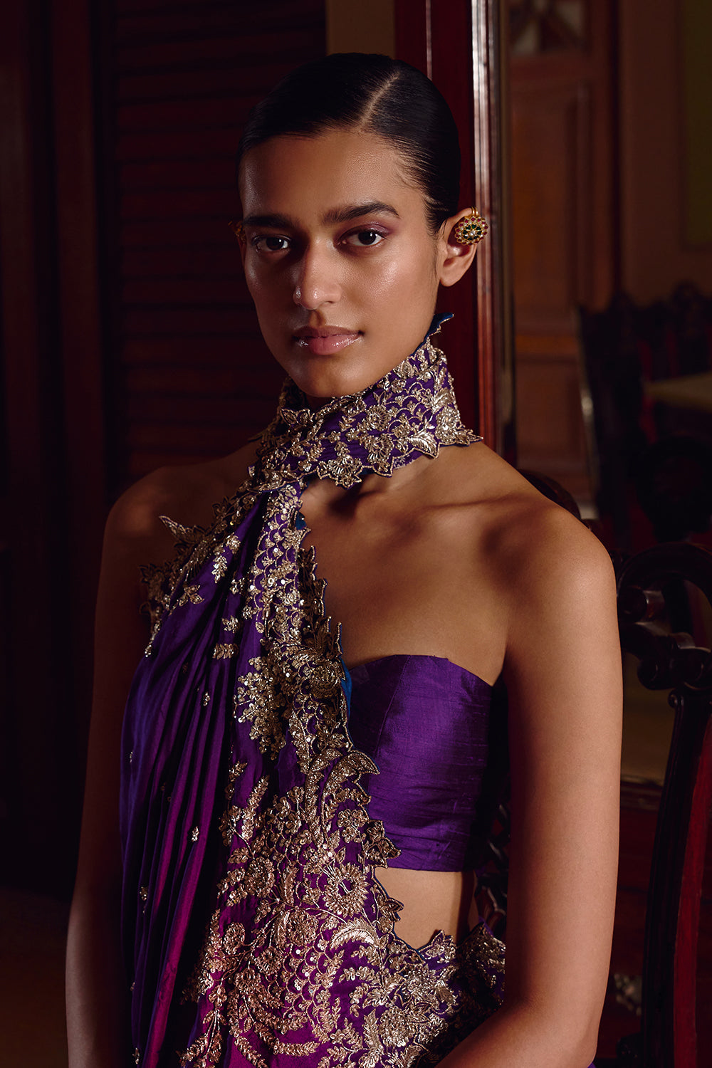 New Athena Zardozi Saree Set